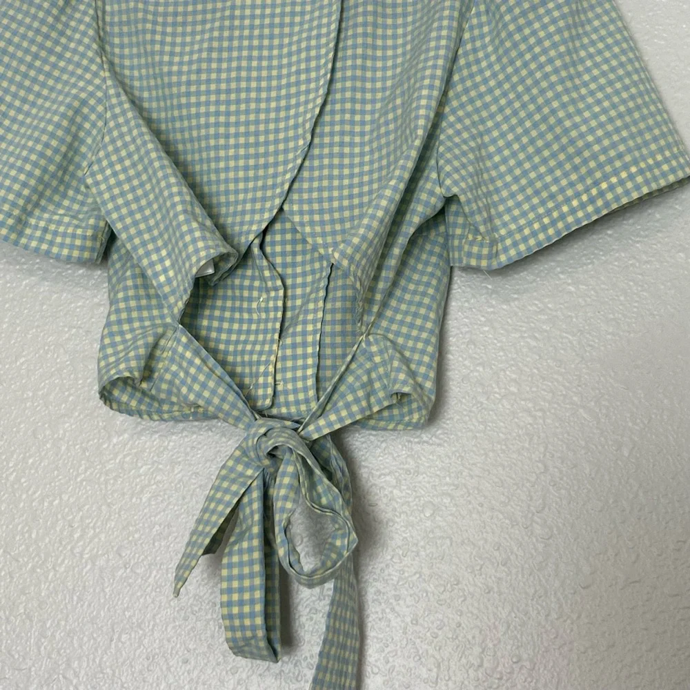 Milk and Honey Gingham Crop Top - Picture 10 of 12